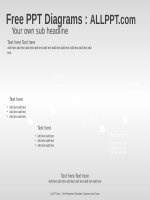 ( mẫu powerpoint ) 6 matrix flow PPT diagrams standard 