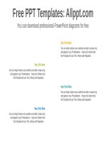 ( mẫu powerpoint ) chevron arrow list powerpoint diagram 