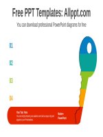 ( mẫu powerpoint ) colorful key banner powerpoint diagram 