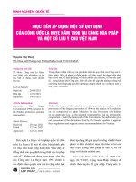 Thực tiễn áp dụng một số quy định của công ước la haye năm 1996 tại cộng hòa pháp và một số lưu ý cho việt nam 