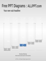 ( mẫu powerpoint ) 5 spheres stair PPT diagrams standard 