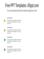 ( mẫu powerpoint ) origami banner numbering powerpoint diagram template 