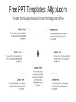 ( mẫu powerpoint ) radial doughnut powerpoint diagram 