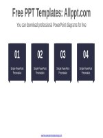 ( mẫu powerpoint ) vertical flag banner powerpoint diagram 