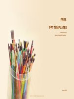 ( mẫu powerpoint ) brushs education PPT templates standard 
