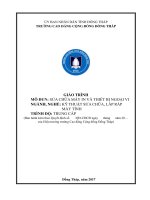 Giáo trình Sửa chữa máy in và thiết bị ngoại vi (Ngành Kỹ thuật sửa chữa, lắp ráp máy tính  Trung cấp)