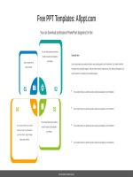 ( mẫu powerpoint ) radial square powerpoint diagram 