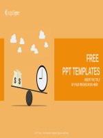 ( mẫu powerpoint ) balancing with money and time powerpoint templates widescreen 