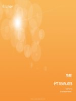 ( mẫu powerpoint ) orange bubbles abstract PPT templates standard 