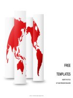 ( mẫu powerpoint ) red world map powerpoint templates design pptx 