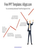 ( mẫu powerpoint ) business rising arrow powerpoint template 