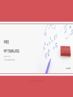( mẫu powerpoint ) mathematics formula on board education PPT templates widescreen 