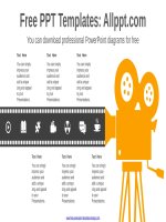( mẫu powerpoint ) projector film powerpoint diagram 