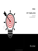 ( mẫu powerpoint ) creative light bulb and target powerpoint templates standard 