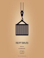 ( mẫu powerpoint ) crane lifts a container with cargo industry powerpoint templates widescreen 