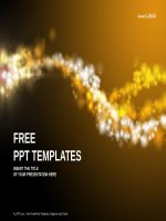 ( mẫu powerpoint ) orange lights abstract PPT templates standard 