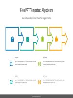 ( mẫu powerpoint ) text box arrow flow powerpoint diagram template 