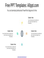 ( mẫu powerpoint ) crossed oval belt powerpoint diagram template 