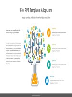 ( mẫu powerpoint ) tree stem rising powerpoint diagram 