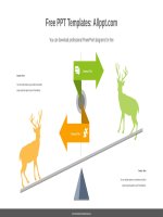 ( mẫu powerpoint ) horizontal balance powerpoint diagram template 
