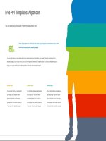 ( mẫu powerpoint ) business man banner powerpoint diagram template 