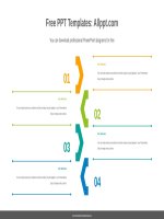 ( mẫu powerpoint ) central chevron point powerpoint diagram template 