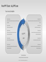 ( mẫu powerpoint ) cycle and text box PPT diagram widescreen 