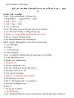 ĐỀ CƯƠNG ÔN TẬP HỌC KY 1 TIN HỌC 6 CÁNH DIỀU