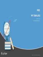 ( mẫu powerpoint ) globe on the book education PPT templates widescreen 