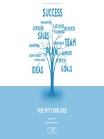 ( mẫu powerpoint ) concept blue word tree leadership marketing or business powerpoint templates widescreen 