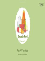 ( mẫu powerpoint ) organic food powerpoint templates 