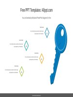 ( mẫu powerpoint ) diamond rising key powerpoint diagram 