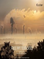 ( mẫu powerpoint ) black smoke from smoke stack powerpoint templates widescreen 