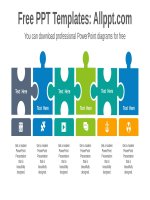 ( mẫu powerpoint ) puzzle process powerpoint diagram templates 