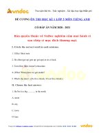 de cuong tieng anh lop 5 hoc ki 1 nam 2020 2021 