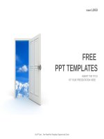 ( mẫu powerpoint ) door open to the sky business PPT templates standard 