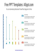 ( mẫu powerpoint ) paper card chart powerpoint diagram 