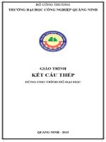 Giáo trình Kết cấu thép: Phần 1 - Trường ĐH Công nghiệp Quảng Ninh