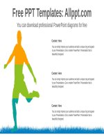 ( mẫu powerpoint ) dynamic silhouette banner PPT diagram 