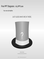 ( mẫu powerpoint ) 3d fedora graphic PPT diagrams standard 