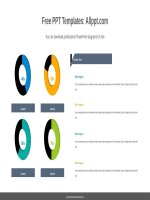 ( mẫu powerpoint ) doughnut charts powerpoint diagram 