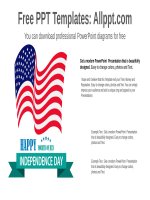 ( mẫu powerpoint ) independence day powerpoint diagram 