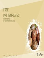 ( mẫu powerpoint ) easter eggs religion PPT templates widescreen 