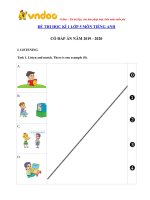 de thi hoc ki 1 lop 5 mon tieng anh co file nghe 