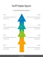 ( mẫu powerpoint ) clustered rising arrow powerpoint diagram 