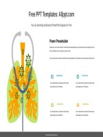 ( mẫu powerpoint ) lungs illustration powerpoint diagram 