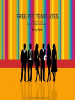 ( mẫu powerpoint ) cooperate silhouette business PPT templates standard 