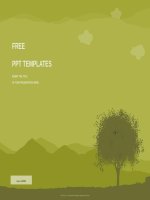 ( mẫu powerpoint ) silhouette tree nature PPT templates standard 