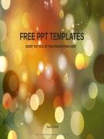 ( mẫu powerpoint ) light dots abstract PPT templates standard 