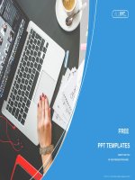 ( mẫu powerpoint ) notebook laptop and coffee cup on black table powerpoint templates standard 